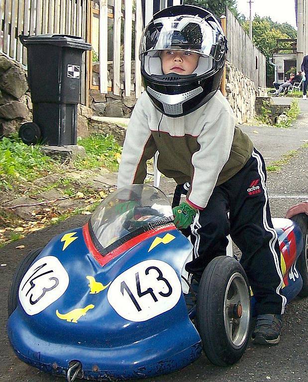 V kategorii nejmladších jezdců do osmi let dojel čtyřletý závodník z Dubnice Jakub Opolský na 14. místě.