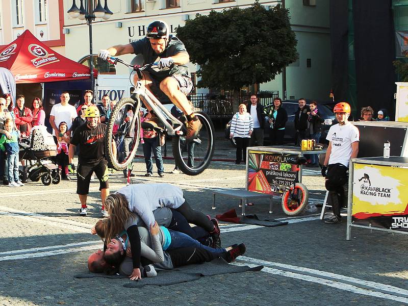 Běžci se během City Cross Runu podívali zblízka nejen na památky České Lípy, ale zavítali také do přírody. Do cíle doběhla většina z nich.