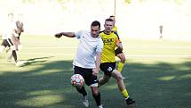 Fotbal, I.B třída - západ: Ruprechtice - Jestřebí 3:0. V utkání se těžce zranil hostující Lukáš Komárek.