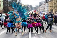 Masopust v duchu brazilského karnevalu se konal už poosmnácté v Novém Boru.