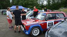 Rally Bohemia na autodromu v Sosnové v pátek 9. července.