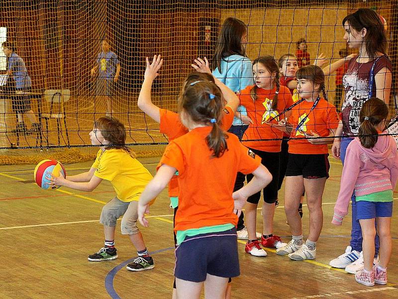 Volejbaloví žáci Libereckého kraje se v Novém Boru zapojili do celostátní akce Minivolejbal v barvách. 