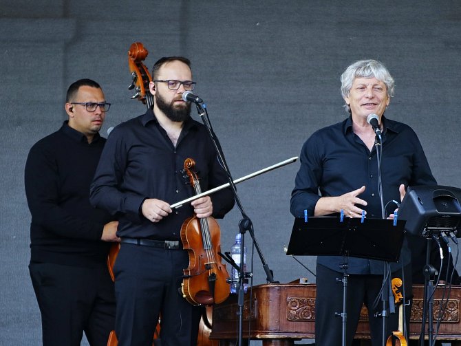 Zámecká zahrada ve Vyškově hostila v úterý 20. července koncert Hradišťanu.