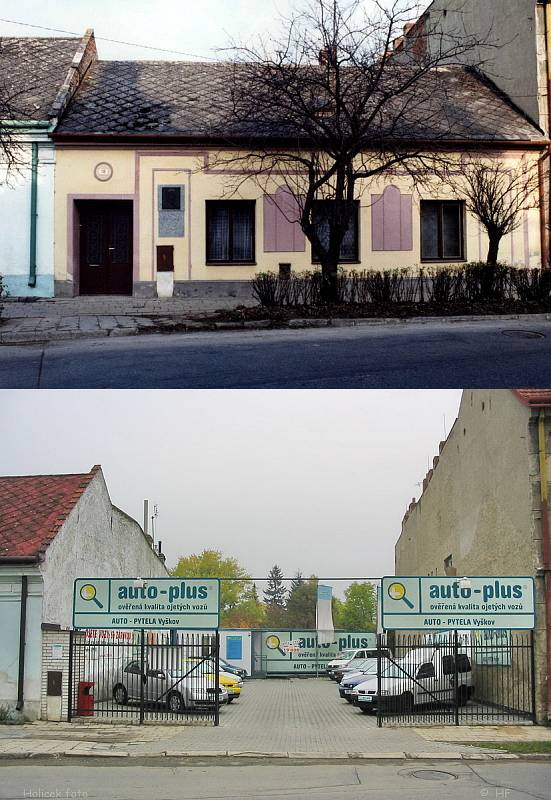Havlíčkova č. 18 v roce 1997 a 2004.