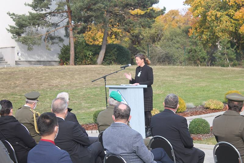 Ceremonie při příležitosti oslav patnáctého výročí založení Centra ochrany proti zbraním hromadného ničení ve Vyškově.