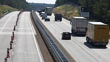 Modernizace dálnice D1 na hranicích Vysočiny a Jižní Moravy. Ilustrační foto