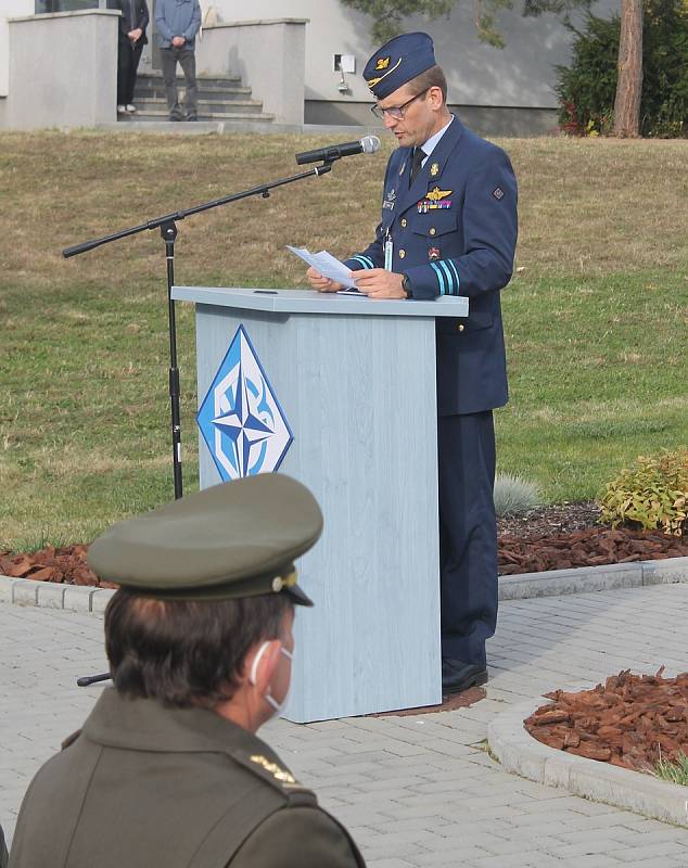 Ceremonie při příležitosti oslav patnáctého výročí založení Centra ochrany proti zbraním hromadného ničení ve Vyškově.