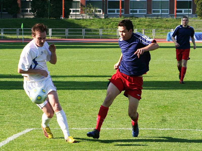 Fotbalové utkání SK Rostex Vyškov proti TJ Třebíč.