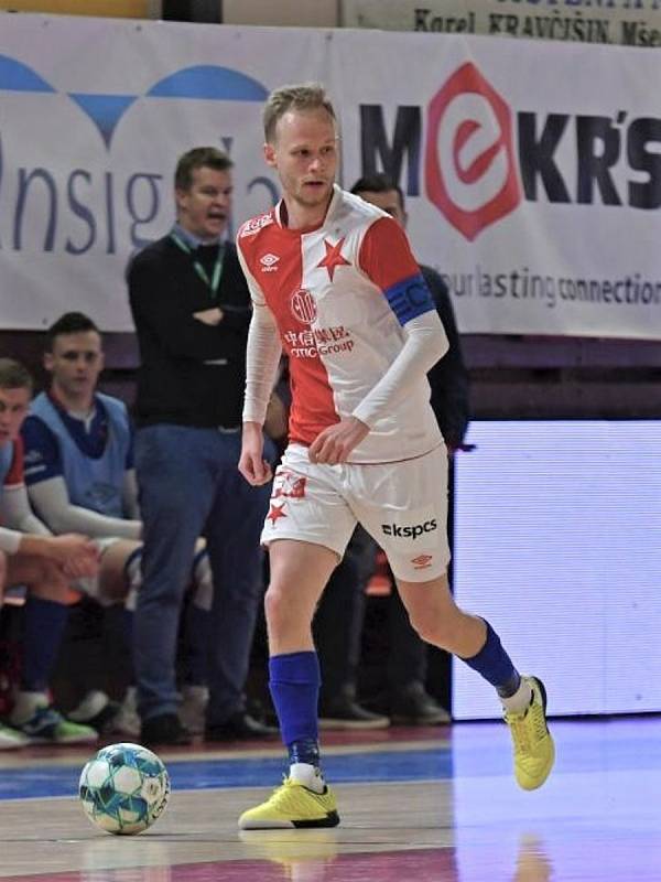 Kapitán futsalové Slavie Praha Jan Homola je od loňska v seznamu střelců české reprezentace.