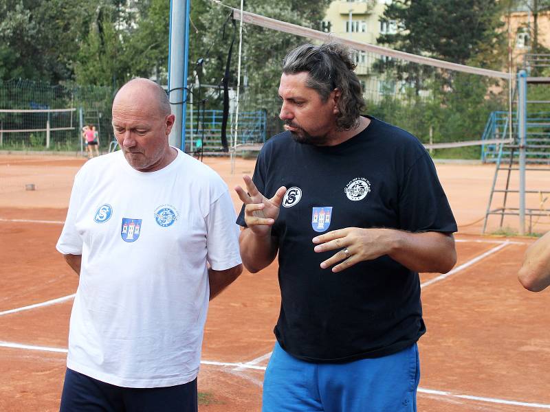 Trenéři Jaroslav Vlk a Zbyněk Čížek.