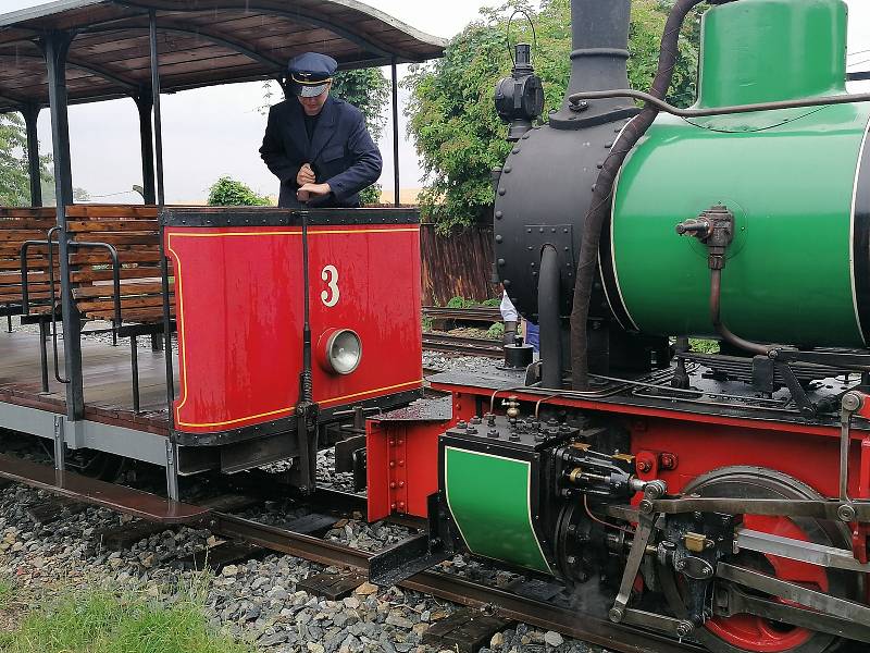 Návštěvníky lákaly projížďky s historickými lokomotivami.