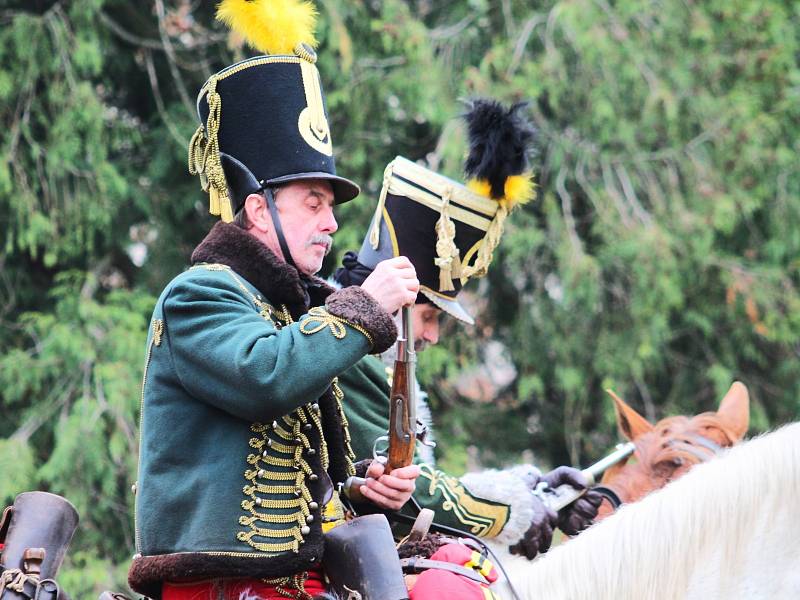 Slavkovští znovu připomněli rok 1805, kdy francouzské jednotky pod vedením císaře Napoleona porazily tehdejší kontinentální velmoci Rakousko a Rusko.