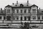 Nádraží ve Vyškově v roce 1910.