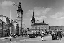 Vyškovské náměstí v sedmdesátých letech.