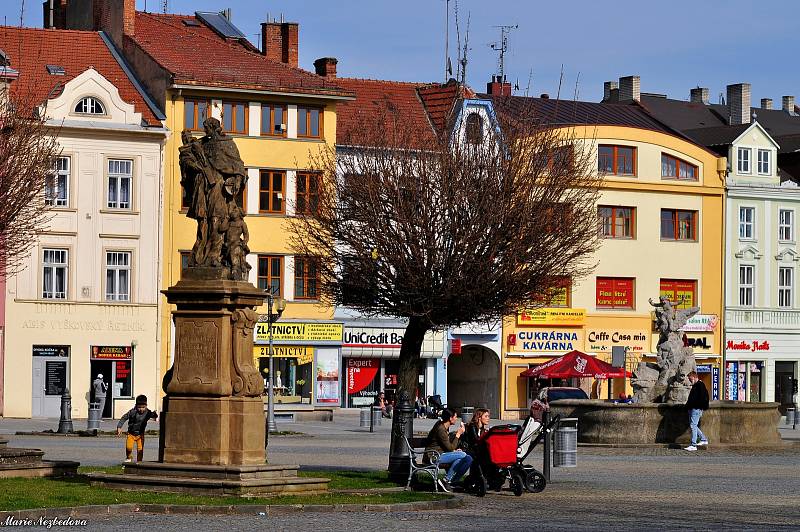 Masarykovo náměstí ve Vyškově.