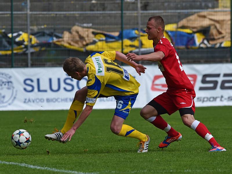 V utkání moravskoslezské ligy prohrálo B mužstvo Fastavu Zlín s MFK Vyškov 0:1. 