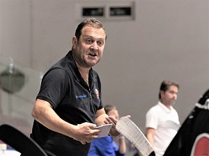 Michal Konečný, trenér hokejistů Vyškova.