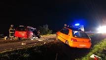 Nehoda dvou aut u Tučap.