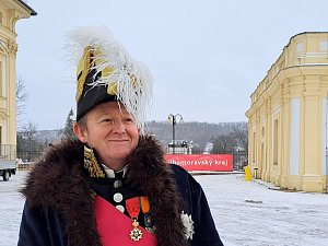 Olivier Baudry jako generál Louis Gabriel Suchet ve Slavkově.