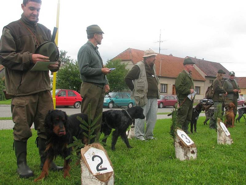 Soutěž ohařů v Brankovicích.