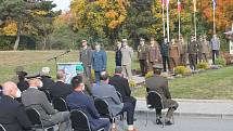 Ceremonie při příležitosti oslav patnáctého výročí založení Centra ochrany proti zbraním hromadného ničení ve Vyškově.