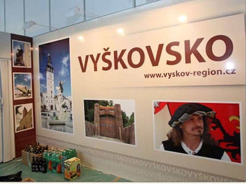 Zatím největší expozici připravilo město Vyškov a jeho partneři pro veletrh cestovního ruchu Regiontour 2009