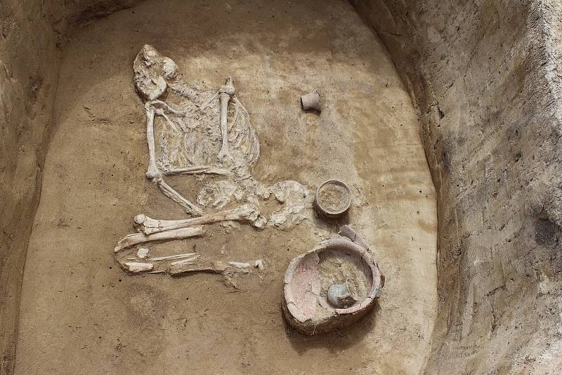 Nejzajímavějším nálezem je část kostrového pohřebiště z pozdní doby kamenné.