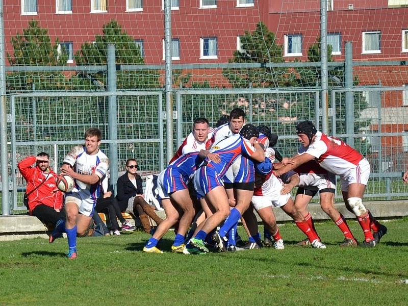 V utkání extraligy ragbistů zvítězil Jimi Vyškov v Praze nad Slavií 37:5. 