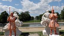 Festival Živé sochy přilákal do slavkovského parku tisíce návštěvníků. Tvůrci z různých zemí předvedli své dechberoucí umění.