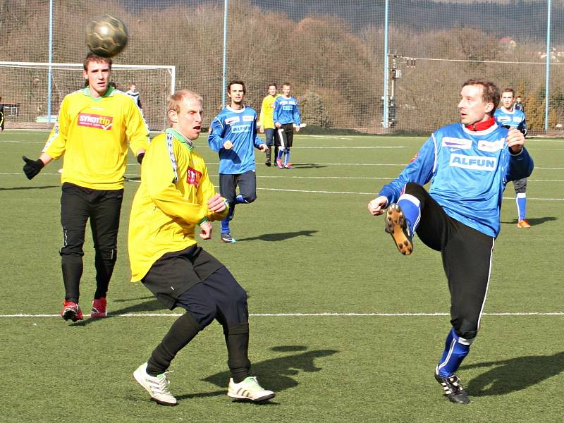 V dohrávce hlavní skupiny zimního turnaje v Líšni remizoval MFK Vyškov s Olympií Ráječko 0:0.