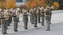 Ceremonie při příležitosti oslav patnáctého výročí založení Centra ochrany proti zbraním hromadného ničení ve Vyškově.