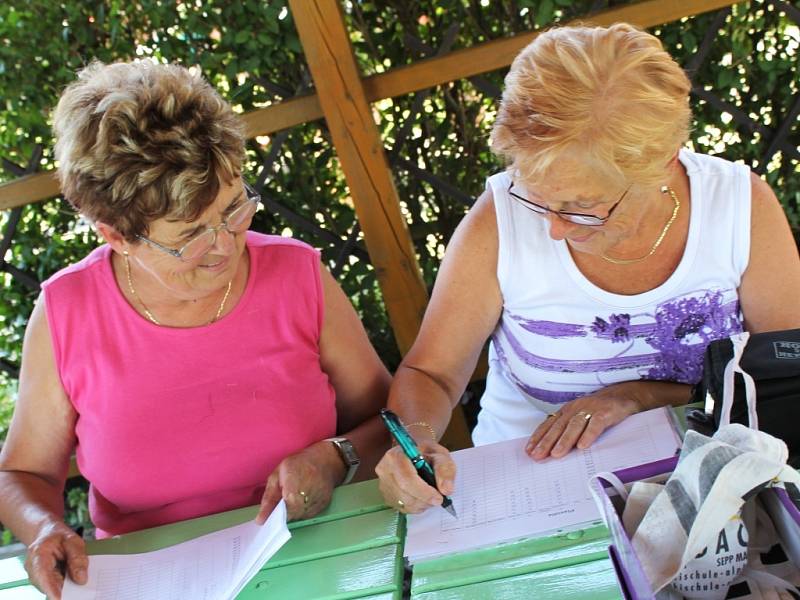 Poklad na hrušeckém jezeře hledali v sobotu účastníci Neckyády, která se konala u rybníka v Hruškách. Pořadatelé se inspirovali mayovkami, za indiány se nepřestrojili jen závodníci, ale i někteří diváci. Našlo se však i několik upírů.