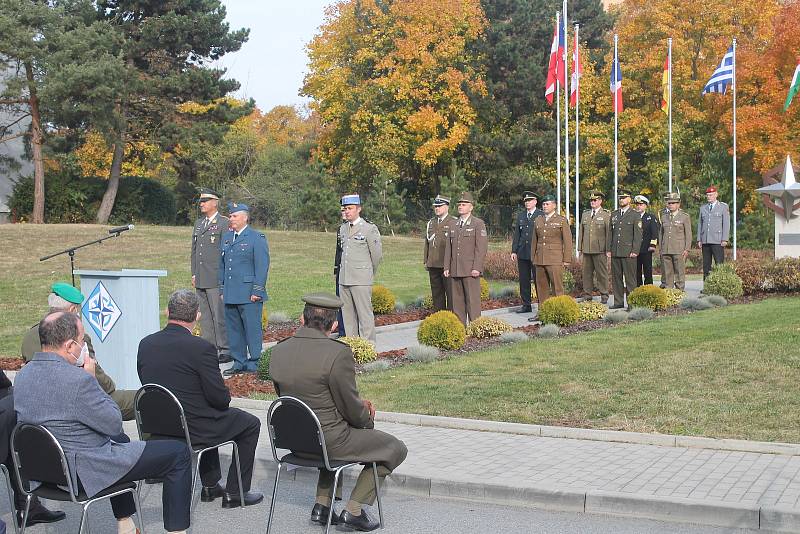 Ceremonie při příležitosti oslav patnáctého výročí založení Centra ochrany proti zbraním hromadného ničení ve Vyškově.