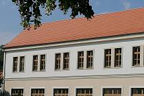 Aktuální stav rekonstrukce budovy bývalé obchodní akademie v Bučovicích.