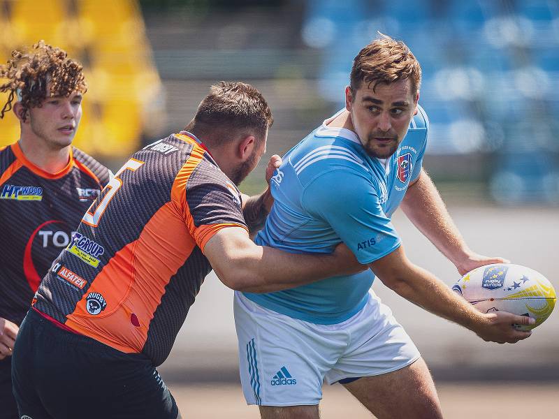 Stříbrné medaile přivezli ragbisté Jimi Vyškov z mistrovství republiky sedmičlenných družstev v Praze. Foto: rugbyunion.cz/Martin Flousek