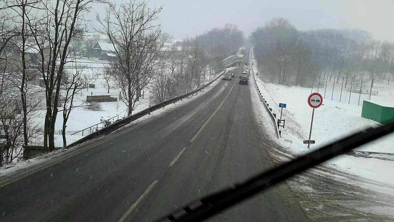 Nehoda u Nížkovic.