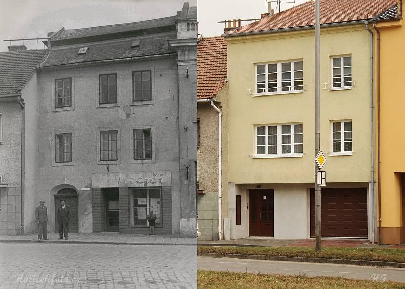 Dukelská ulice 1953 a 25. 1. 2009.
