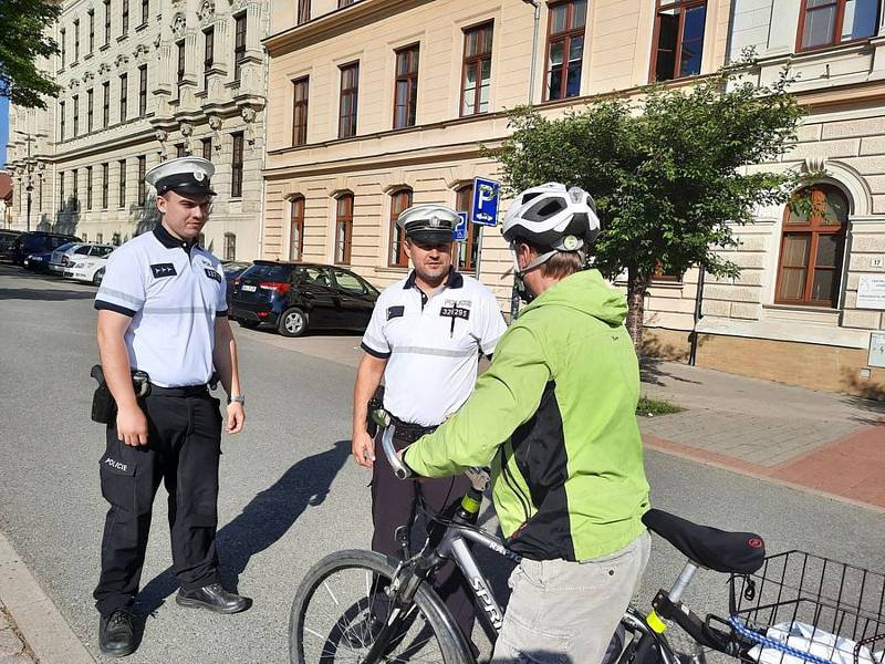 Kontroly dopravních policistů zacílily ve Vyškově na cyklisty.