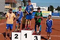 Desetiletý holubický nohejbalista František Dlabka získal v modřickém dresu další medaili na mistrovství republiky.