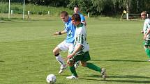 Fotbalisté Rousínova zdolali Rájec-Jestřebí 1:0.