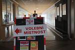 Ve Vyškově se volilo i na Základní škole Purkyňova. Na voliče čekali rovnou čtyři volební místnosti.