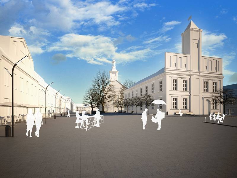 Pohled na to, jak by mohlo v budoucnu vypadat Sušilovo náměstí v Rousínově, přinesla architektonická soutěž Cena Petra Parléře, do které se město přihlásilo.