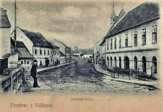 Špitálská ulice roku 1902.