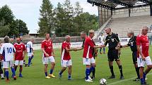 Při příležitosti devadesáti let fotbalu v Drnovicích zažil tamní stadion exhibiční fotbalový zápas.