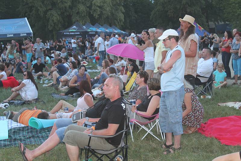 Třetí ročník hudebního festivalu Topfest se konal v zámeckém parku zámku ve Slavkově.