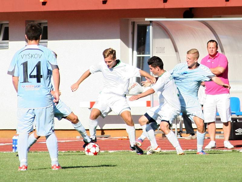 Ve druhém kole moravskoslezské divize D remizovali fotbalisté MFK Vyškov s Tatranem Bohunice 1:1.