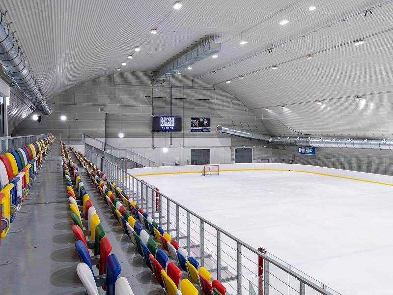 Na zimním stadionu ve Vyškově trénovali české hokejové reprezentace do dvaceti a osmnácti let.