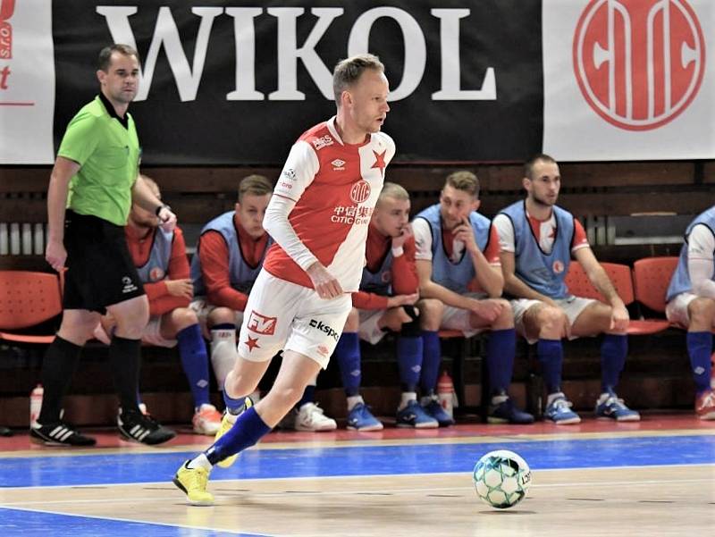 Kapitán futsalové Slavie Praha Jan Homola je od loňska v seznamu střelců české reprezentace.