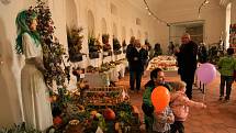 V bývalých zámeckých konírnách ve Slavkově u Brna se konala oblastní výstava ovoce a zeleniny.