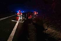 Páteční havárie osobního auta v Drnovicích se obešla bez vážného zranění.